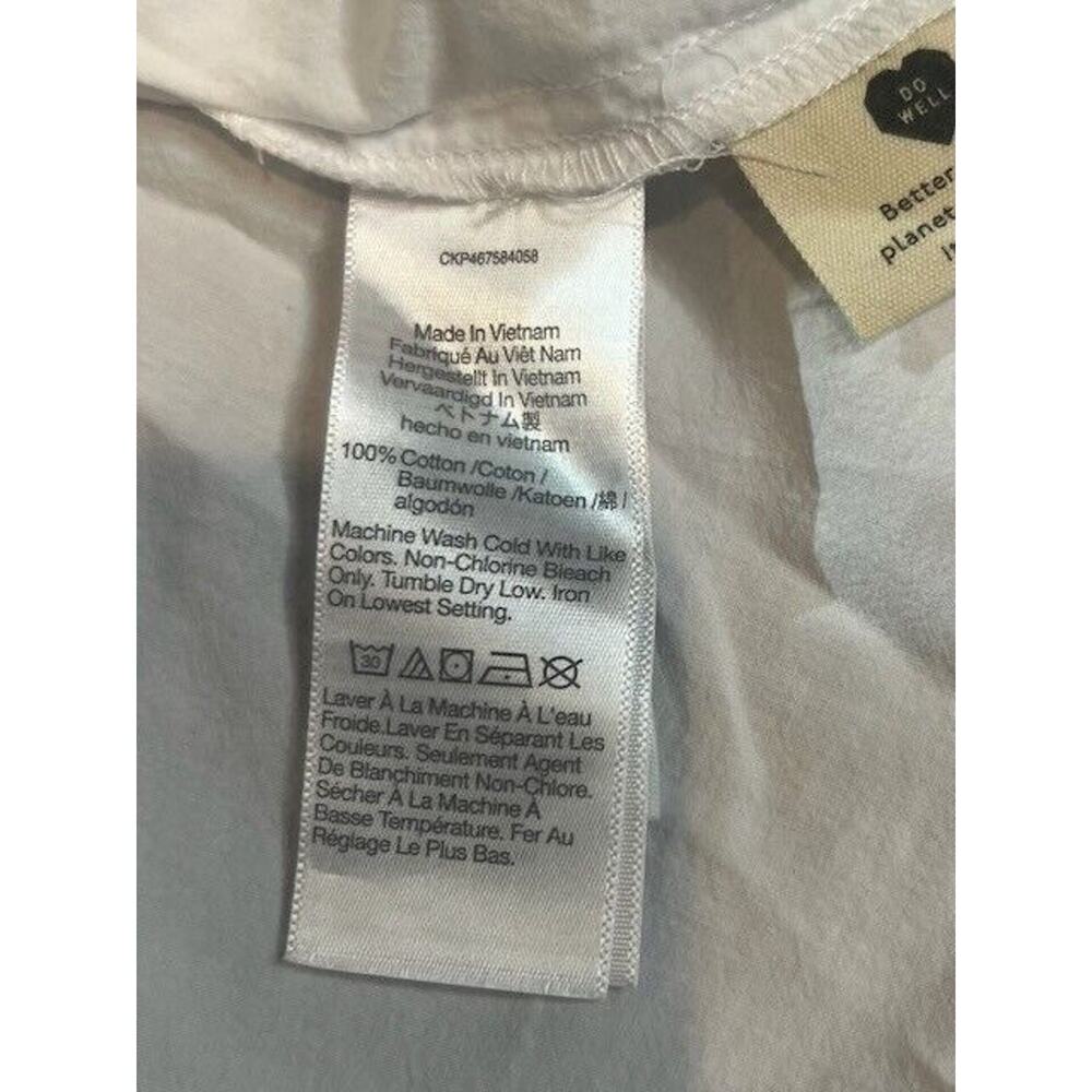 Madewell Womens Ex-Boyfriend Shirt Poplin Supercrop White NJ613 Size XL NEW - Picture 6 of 9
